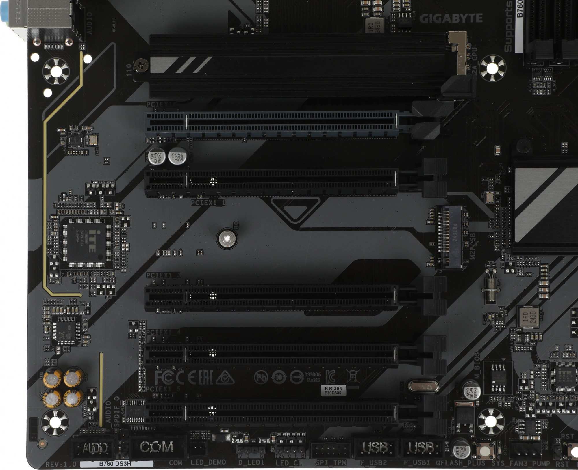 Материнская плата Gigabyte B760 DS3H Soc-1700 Intel B760 4xDDR5 ATX AC`97 8ch(7.1) GbLAN RAID+HDMI+DP