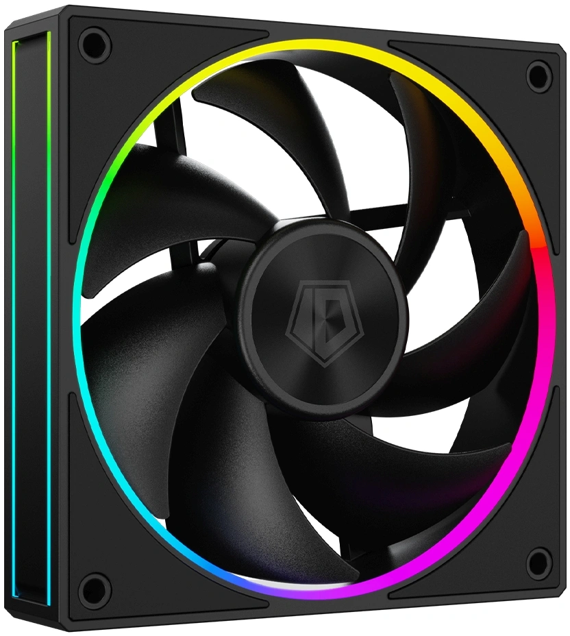 Вентилятор для корпуса ID-Cooling AF-127 ARGB 120х120x27 черный 4-pin 30дБ (AF-127-ARGB-K) Ret