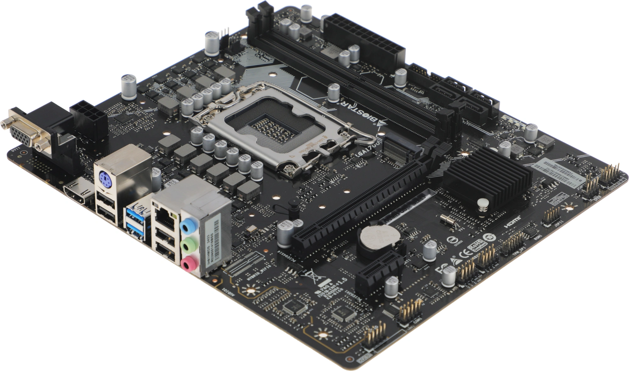 Материнская плата Biostar H610MH D5 Soc-1700 Intel H610 2xDDR5 mATX AC`97 8ch(7.1) GbLAN+VGA+HDMI