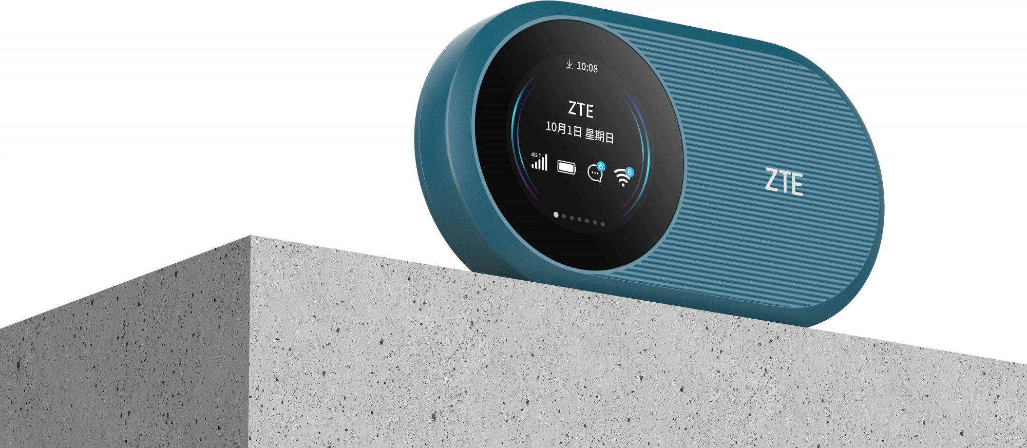 Модем 3G/4G ZTE U10s Pro USB Wi-Fi VPN Firewall +Router внешний темно-синий
