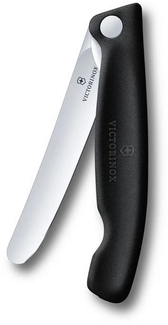 Нож кухонный Victorinox Swiss Classic 6.7803.F стальной столовый лезв.110мм прямая заточка черный карт.коробка
