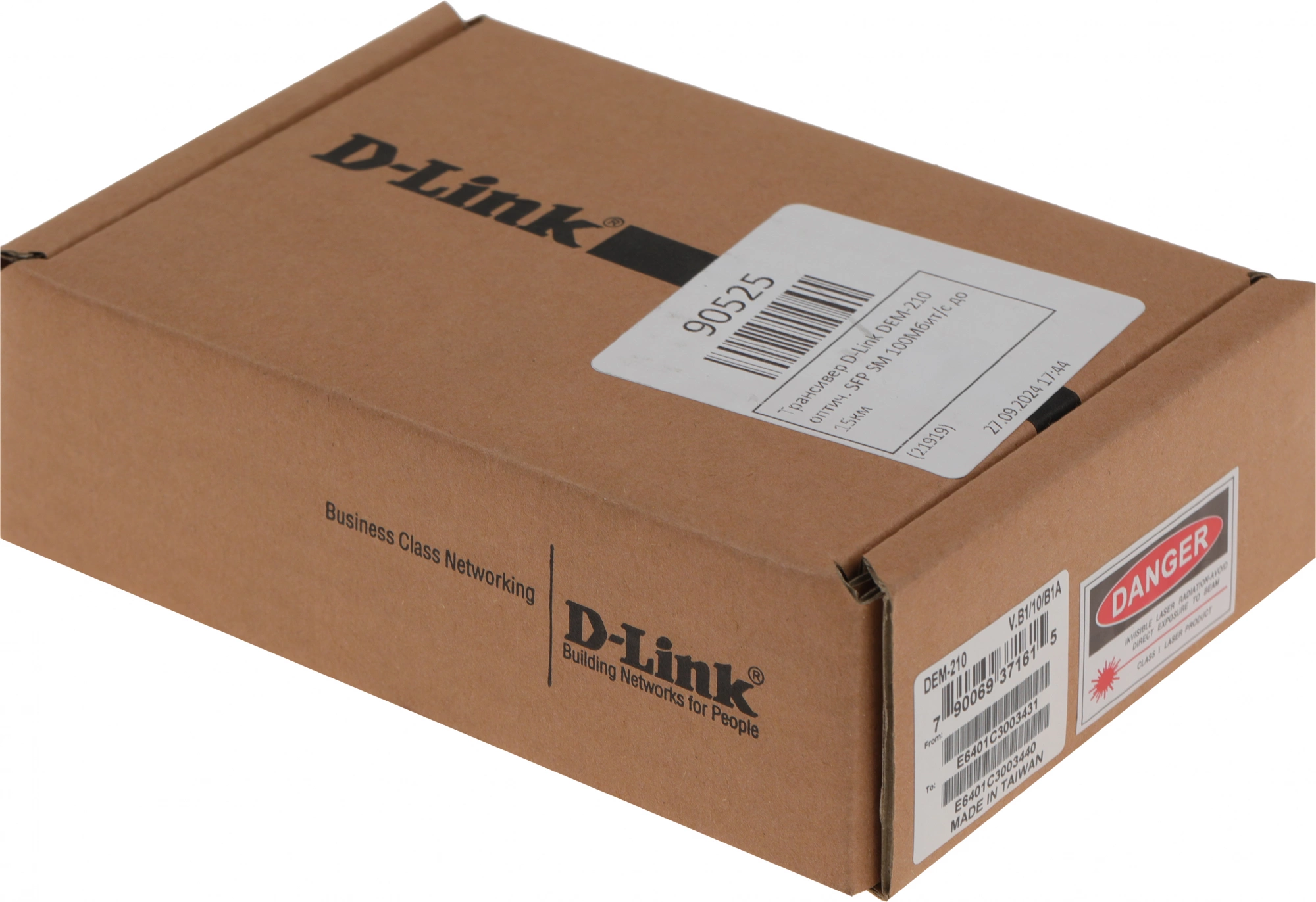 Трансивер D-Link DEM-210 оптич. SFP SM 100Мбит/с Tx:1310нм до 15км