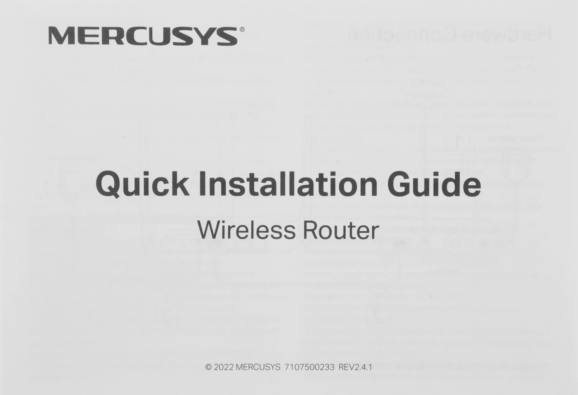 Роутер беспроводной Mercusys MR62X AX1500 10/100/1000BASE-TX черный