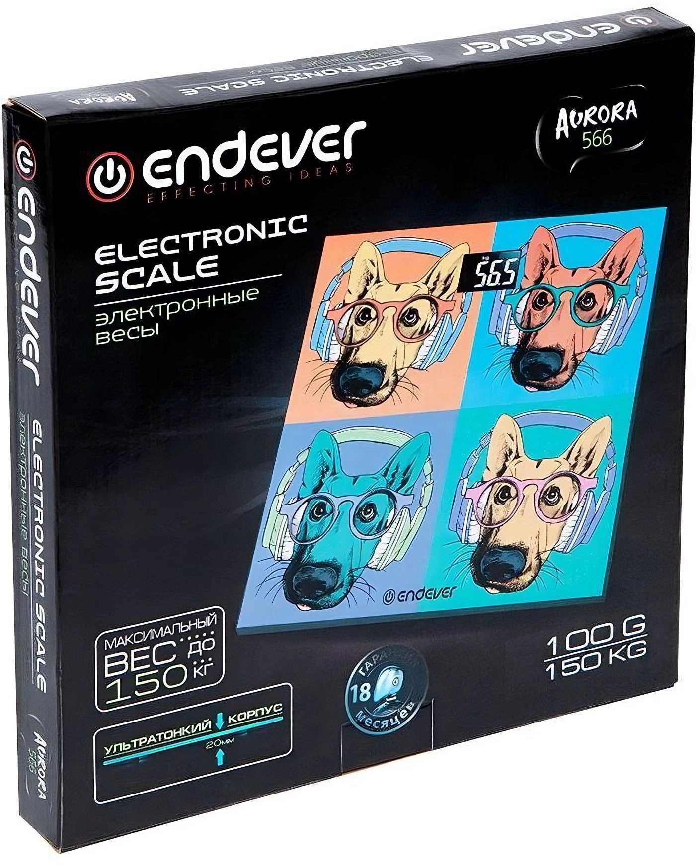 Весы напольные электронные Endever Aurora-566 макс.150кг рисунок