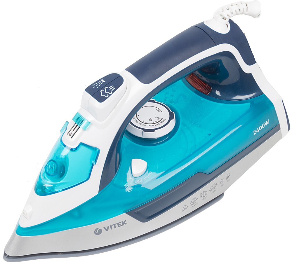 Утюг Vitek 1266-VT-02 2400Вт бирюзовый/белый