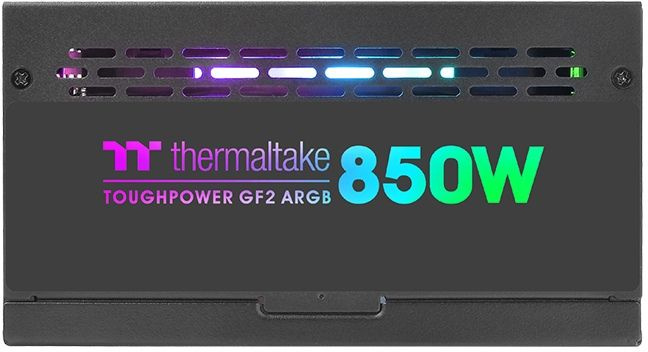 Блок питания Thermaltake ATX 850W Toughpower GF2 ARGB 80+ gold 24pin APFC 140mm fan color LED 9xSATA Cab Manag RTL