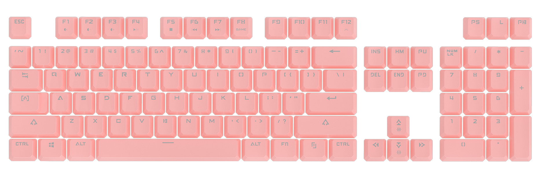 Клавиатура A4Tech B800 Dual Color механическая белый/белый USB for gamer LED (B800 PINK) кабель 1.8м