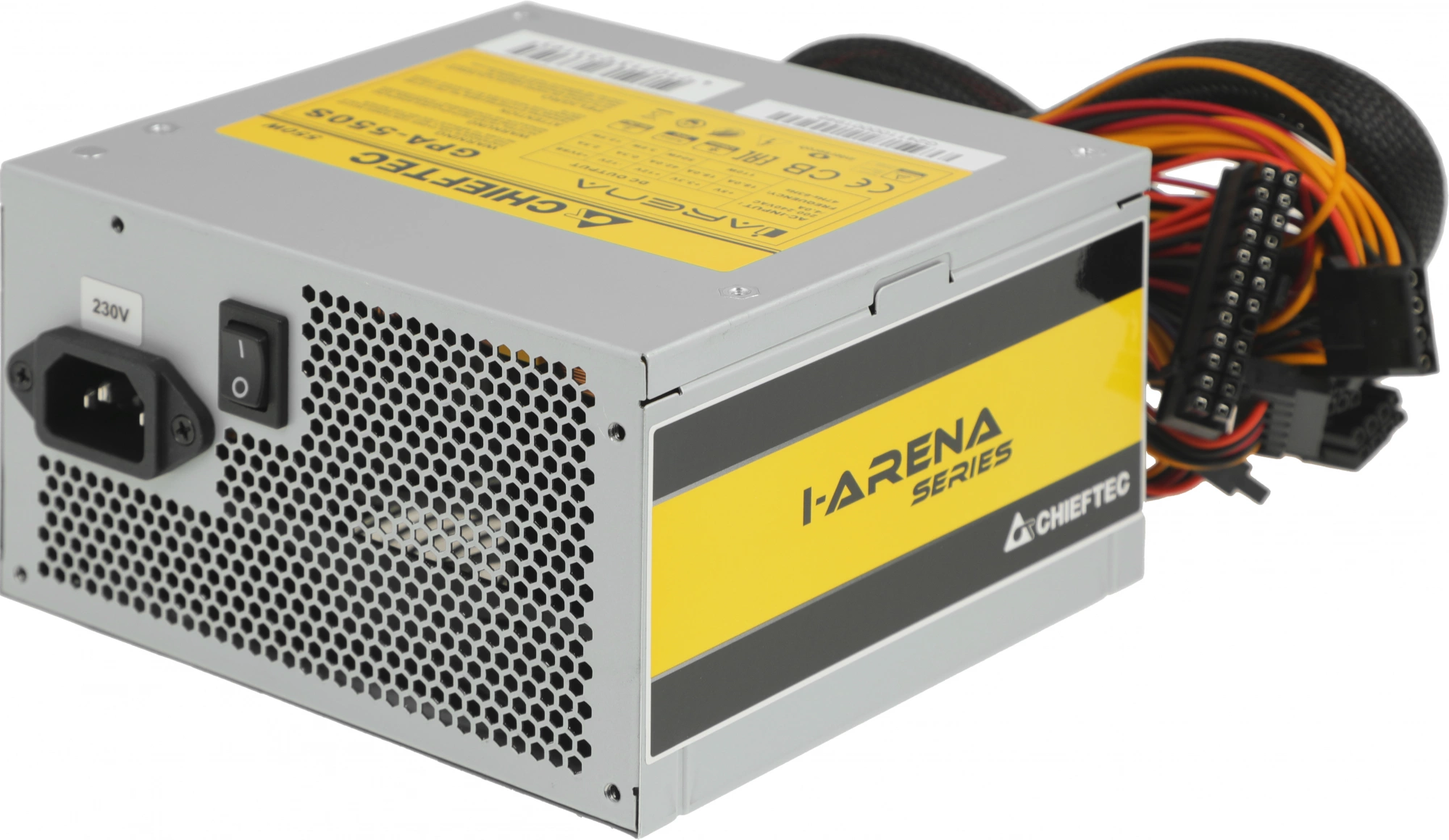 Блок питания Chieftec ATX 550W iArena GPA-550S (20+4pin) APFC 120mm fan 4xSATA