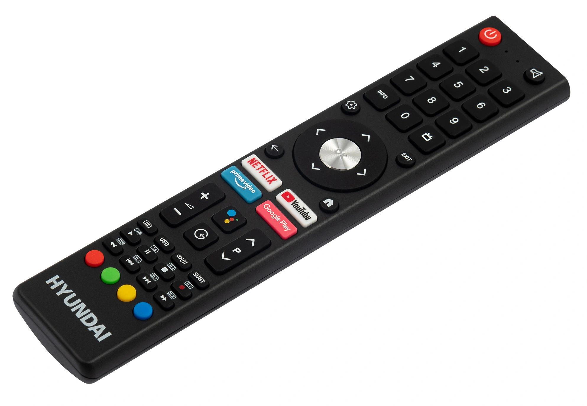 Телевизор QLED Hyundai 65" H-LED65QBU7500 Android TV Frameless черный/серебристый 4K Ultra HD 60Hz DVB-T DVB-T2 DVB-C DVB-S DVB-S2 USB WiFi Smart TV