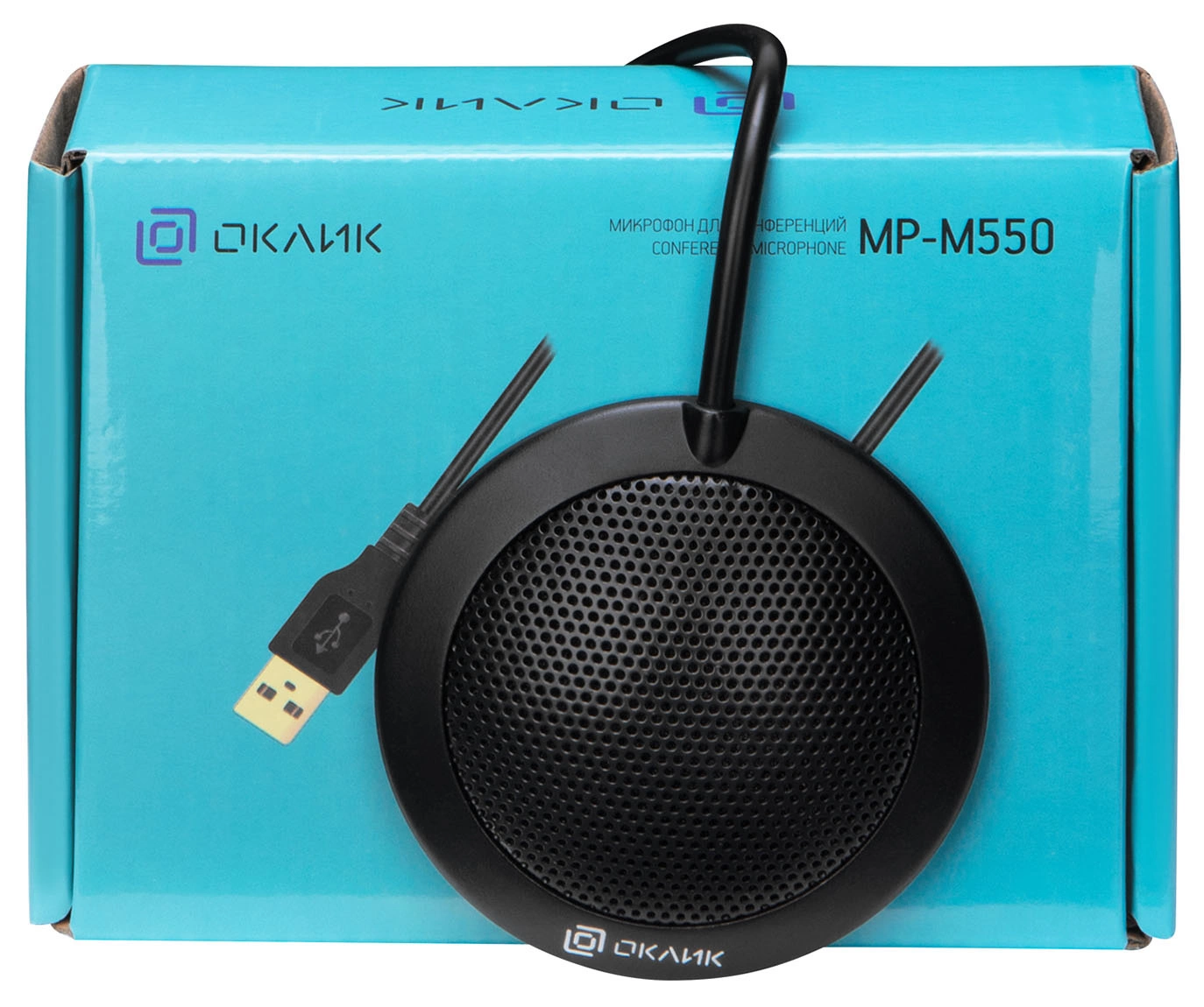 Микрофон проводной Оклик MP-M550 2м черный
