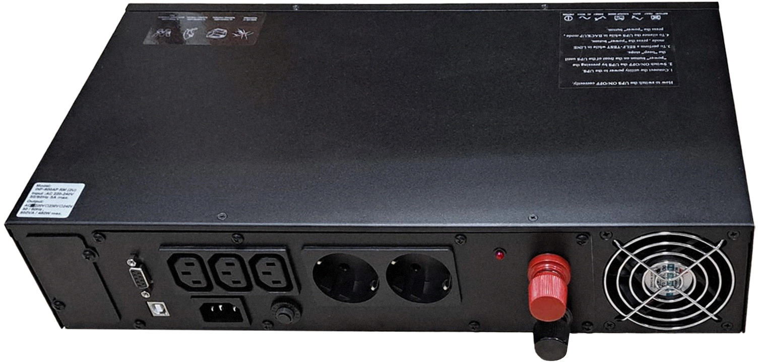 Источник бесперебойного питания Powercom Infinity INF-1500AP RM (3U) 1050Вт 1500ВА черный без батареи