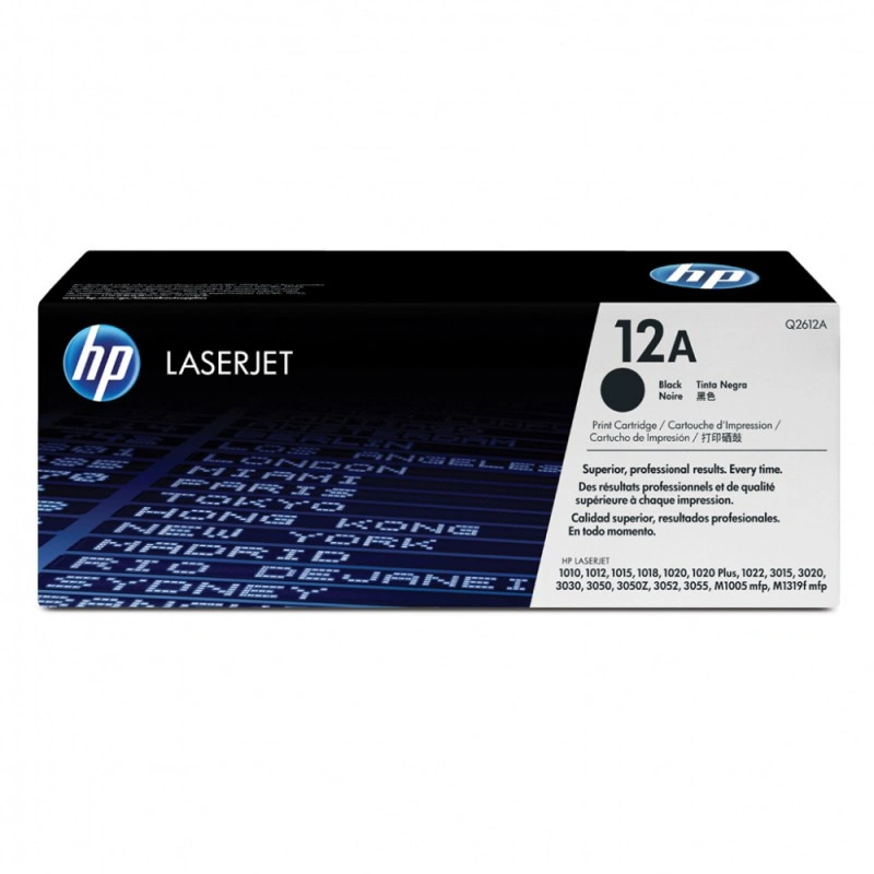 Картридж лазерный HP 12A Q2612A черный бар.в компл. (2000стр.) для HP LJ 1010/1012/1015/1018/1020/1022 без чипа