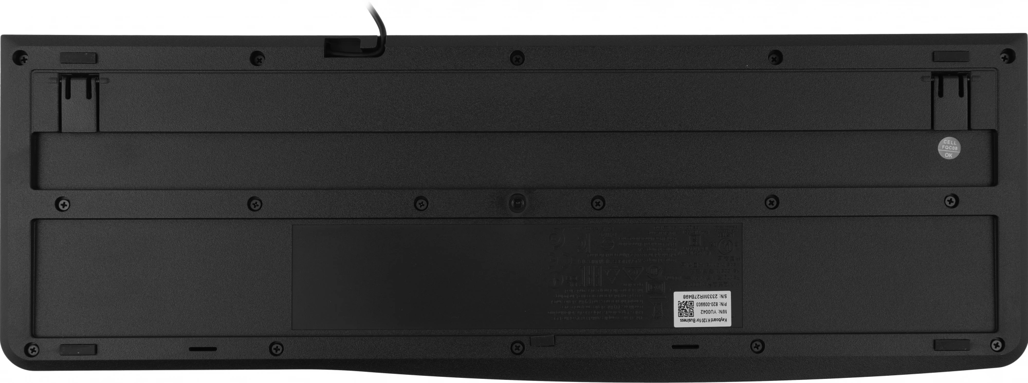 Клавиатура Logitech K120 черный USB (920-002522) кабель 1.5м