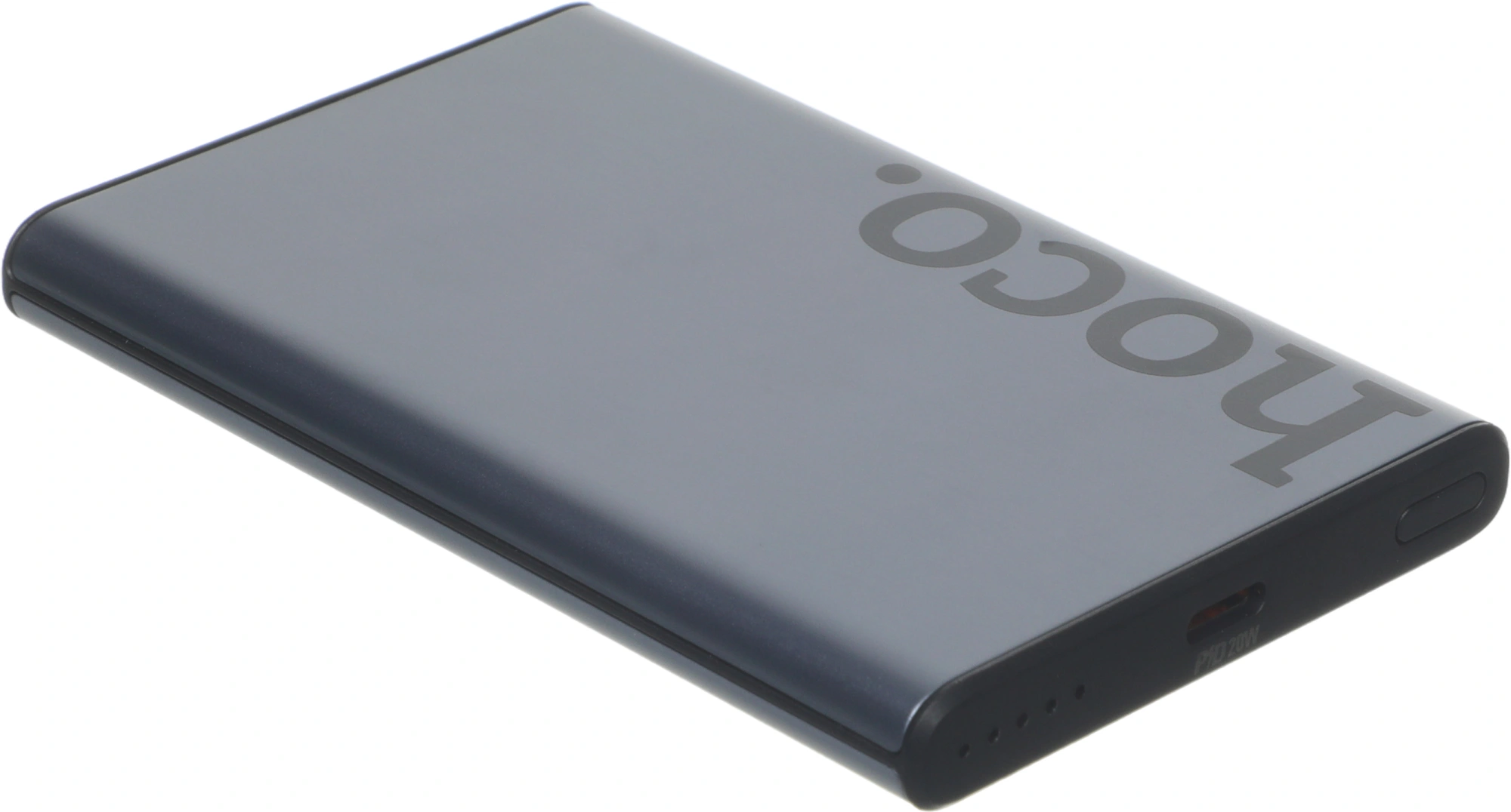 Мобильный аккумулятор Hoco Q32 Bird 5000mAh 15W 3A USB-C беспров.зар. серый (34076)