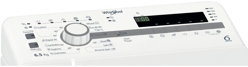 Стиральная машина Whirlpool TDLR 65230SS EU/N пан.англ. класс: A загр.вертикальная макс.:6кг белый инвертор