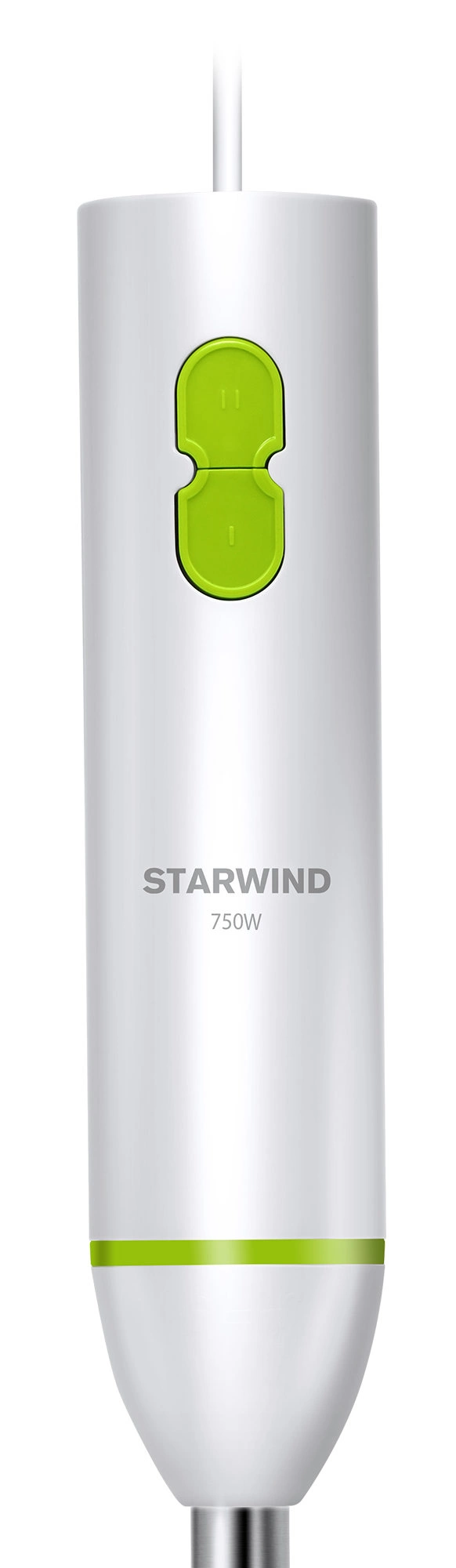 Блендер погружной Starwind SBP1113 750Вт белый/зеленый