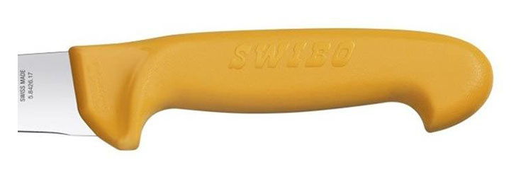 Нож Victorinox Swibo (5.8426.21) стальной для забоя/разделки лезв.210мм прямая заточка оранжевый
