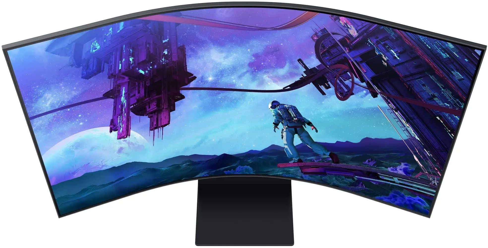 Монитор Samsung 55" Odyssey Ark S55CG97WNI черный VA LED 16:9 HDMI M/M матовая HAS 600cd 178гр/178гр 3840x2160 165Hz FreeSync Premium Pro DP WQ USB 41.5кг