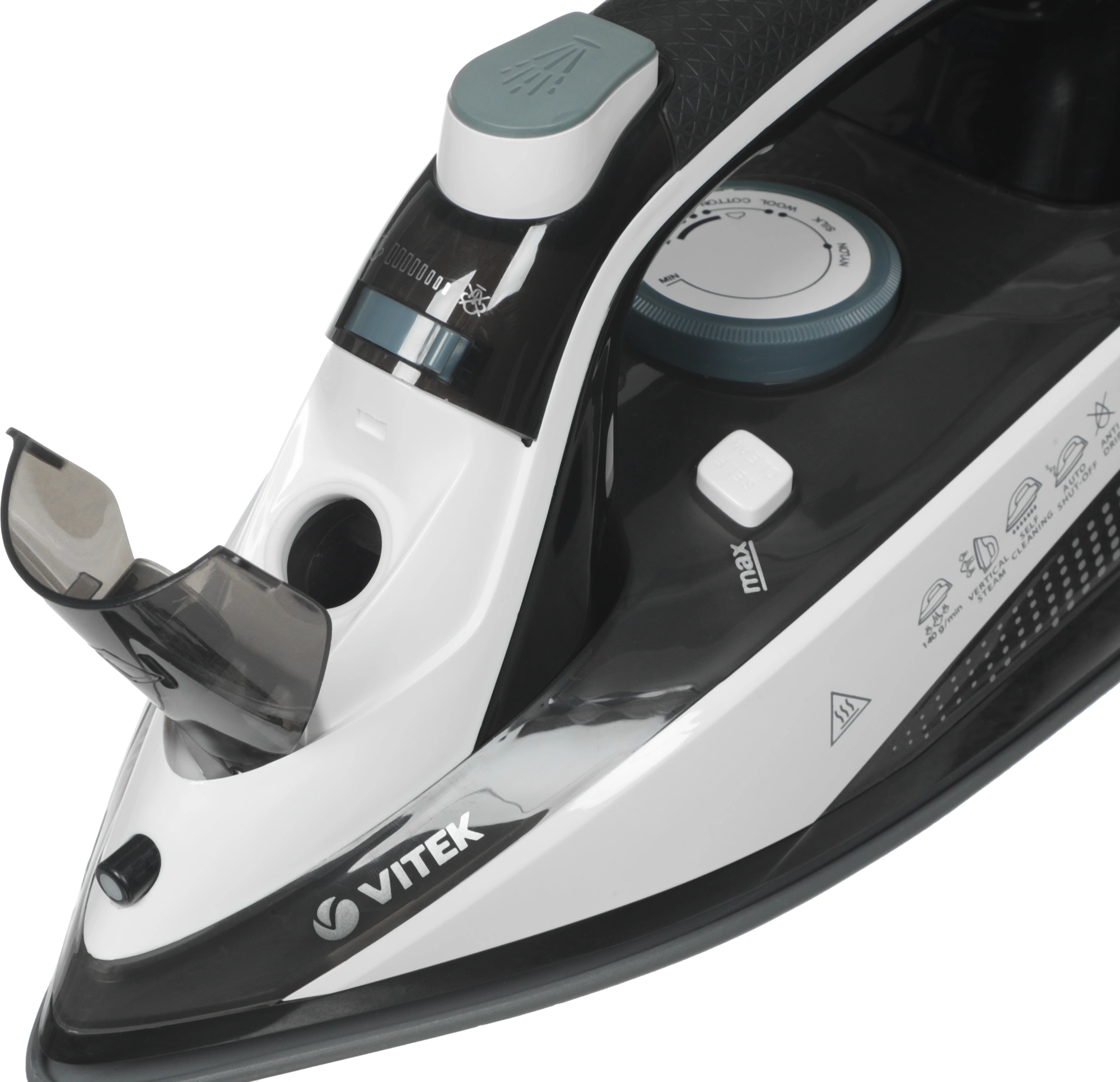 Утюг Vitek VT-8313 2400Вт белый/черный