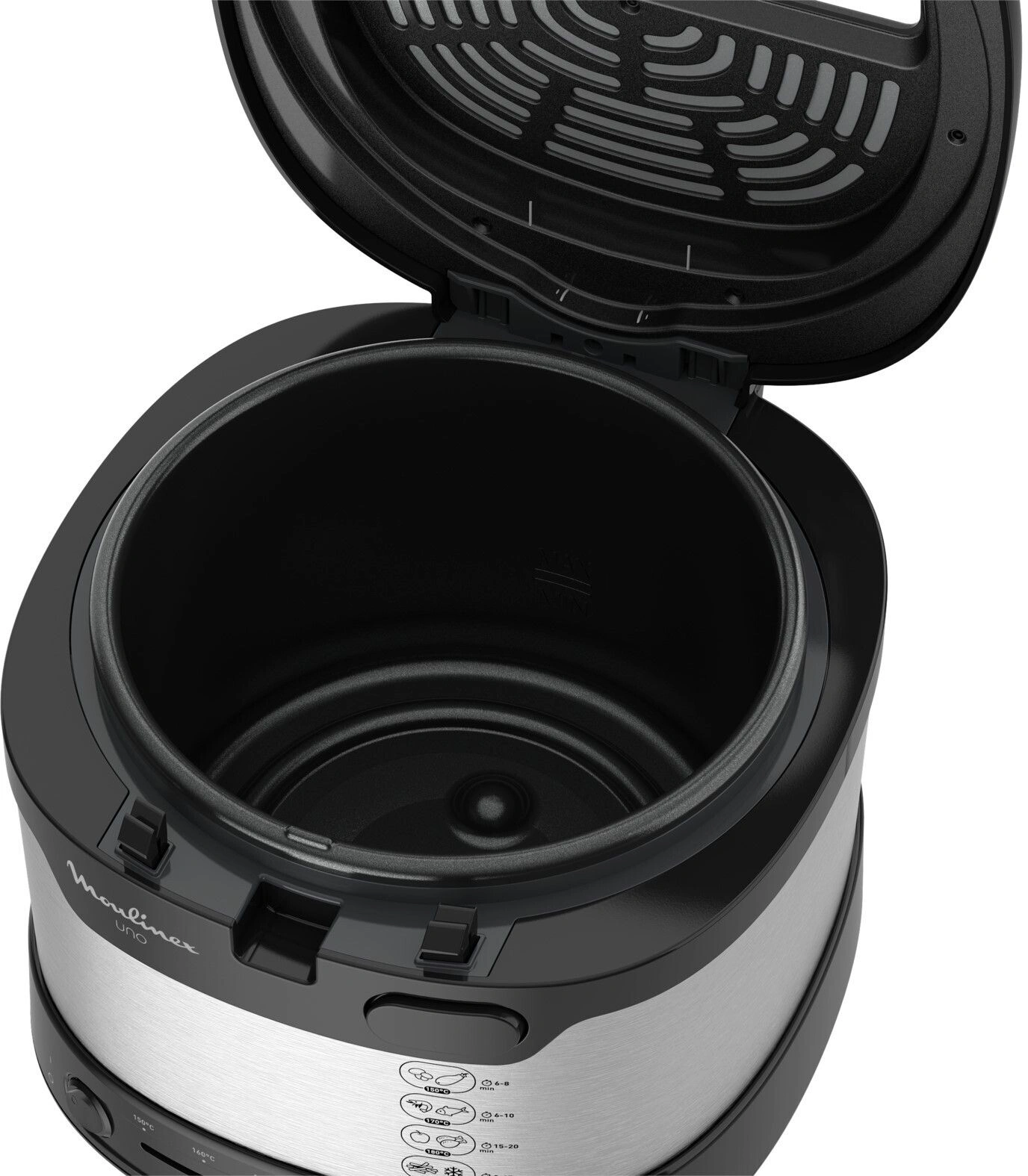 Фритюрница Moulinex AF215D10 1600Вт серебристый/черный