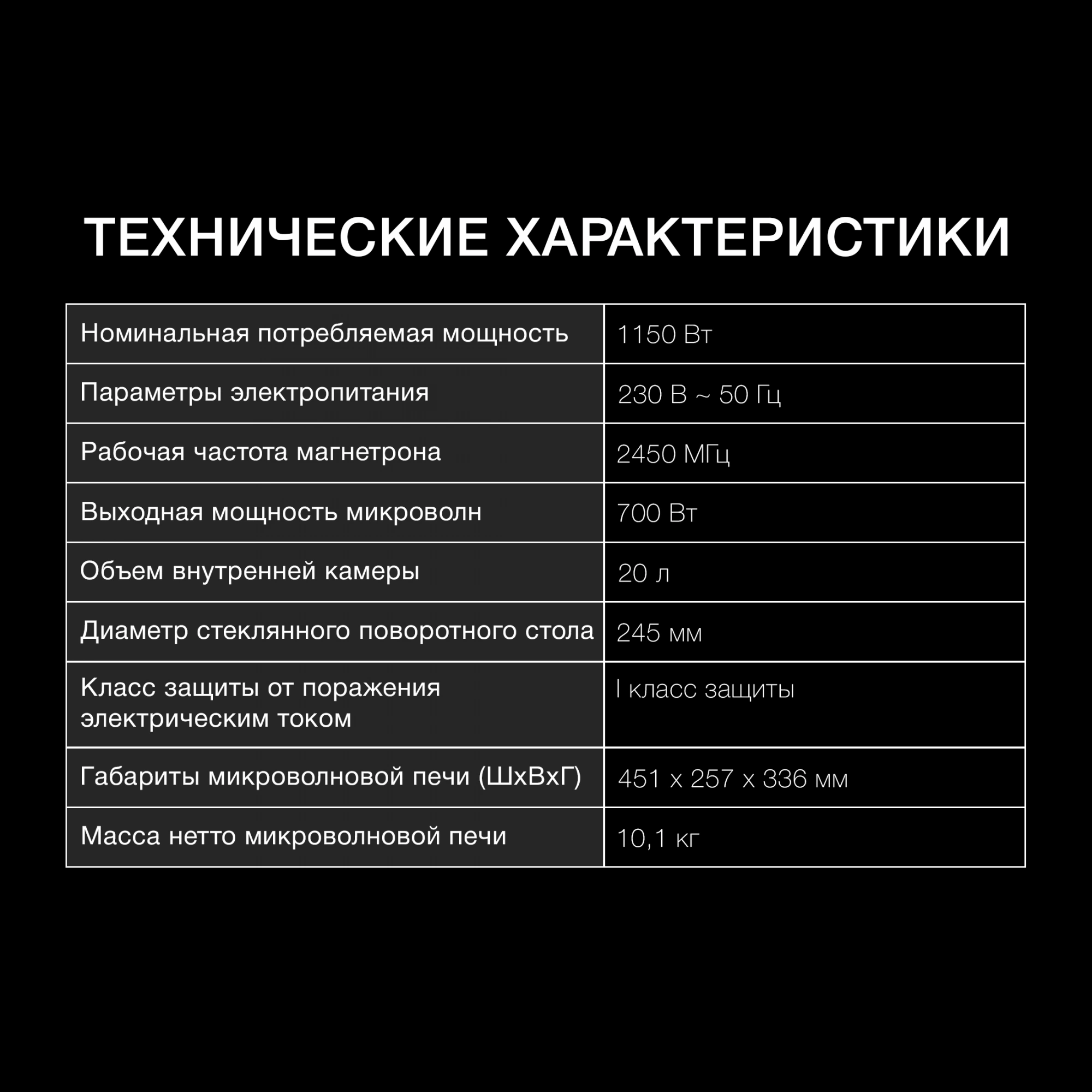 Микроволновая Печь Hyundai HYM-D3027 20л. 700Вт белый
