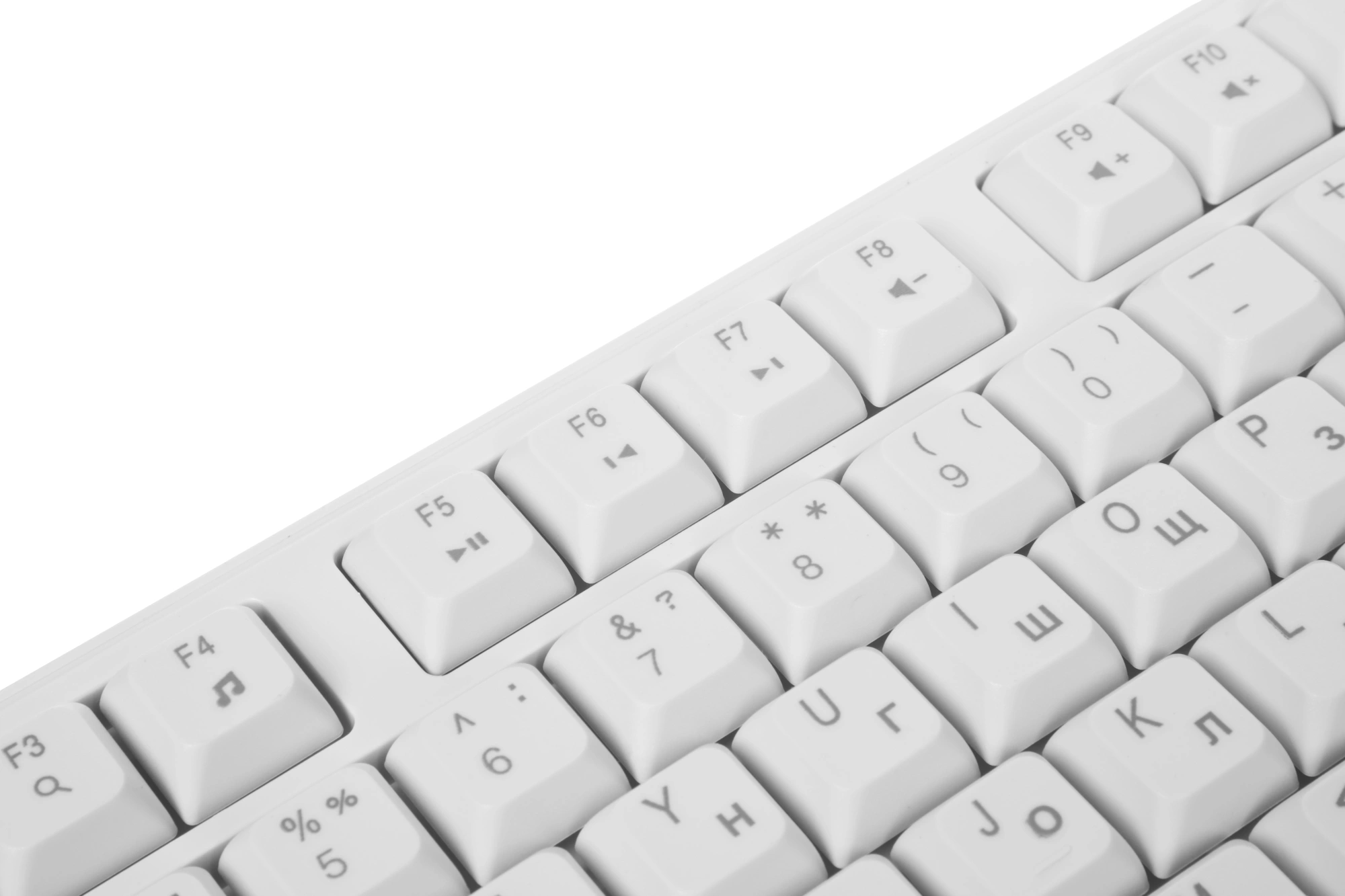 Клавиатура Acer OKW301 белый USB Multimedia (ZL.KBDCC.01B) кабель 1.8м