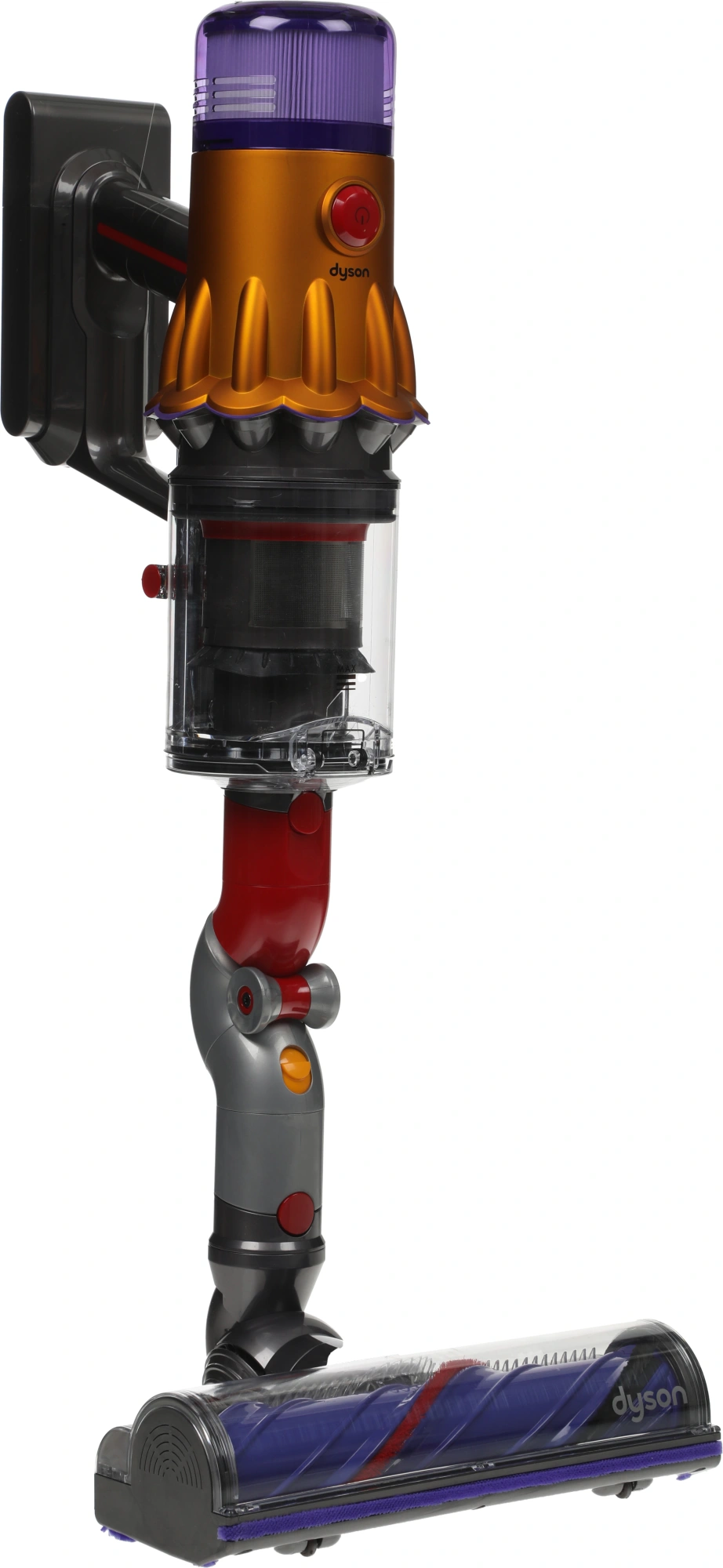 Пылесос Dyson SV46 V12 Detect Slim Absolute 545Вт серебристый/желтый