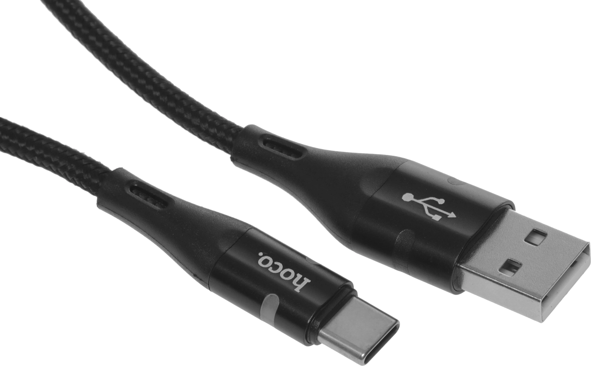 Кабель Hoco U93 Shadow Type-C USB (m)-USB Type-C (m) 1.2м черный коробка