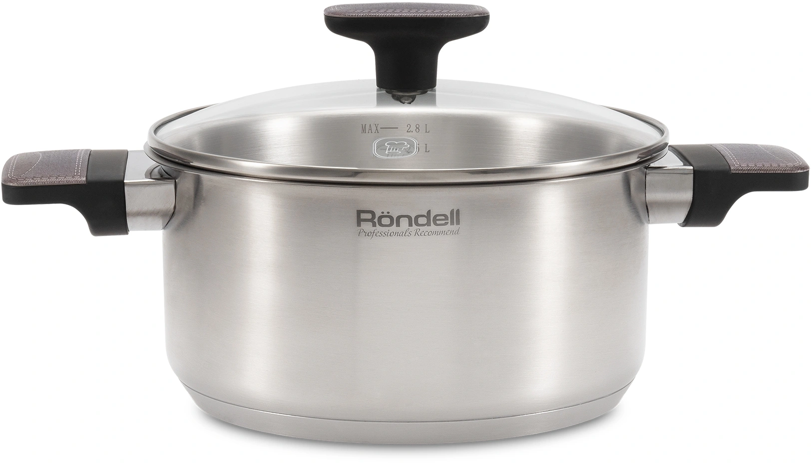 Кастрюля Rondell Chambray RDS-1955 2.8л. d=20см (с крышкой) стальной