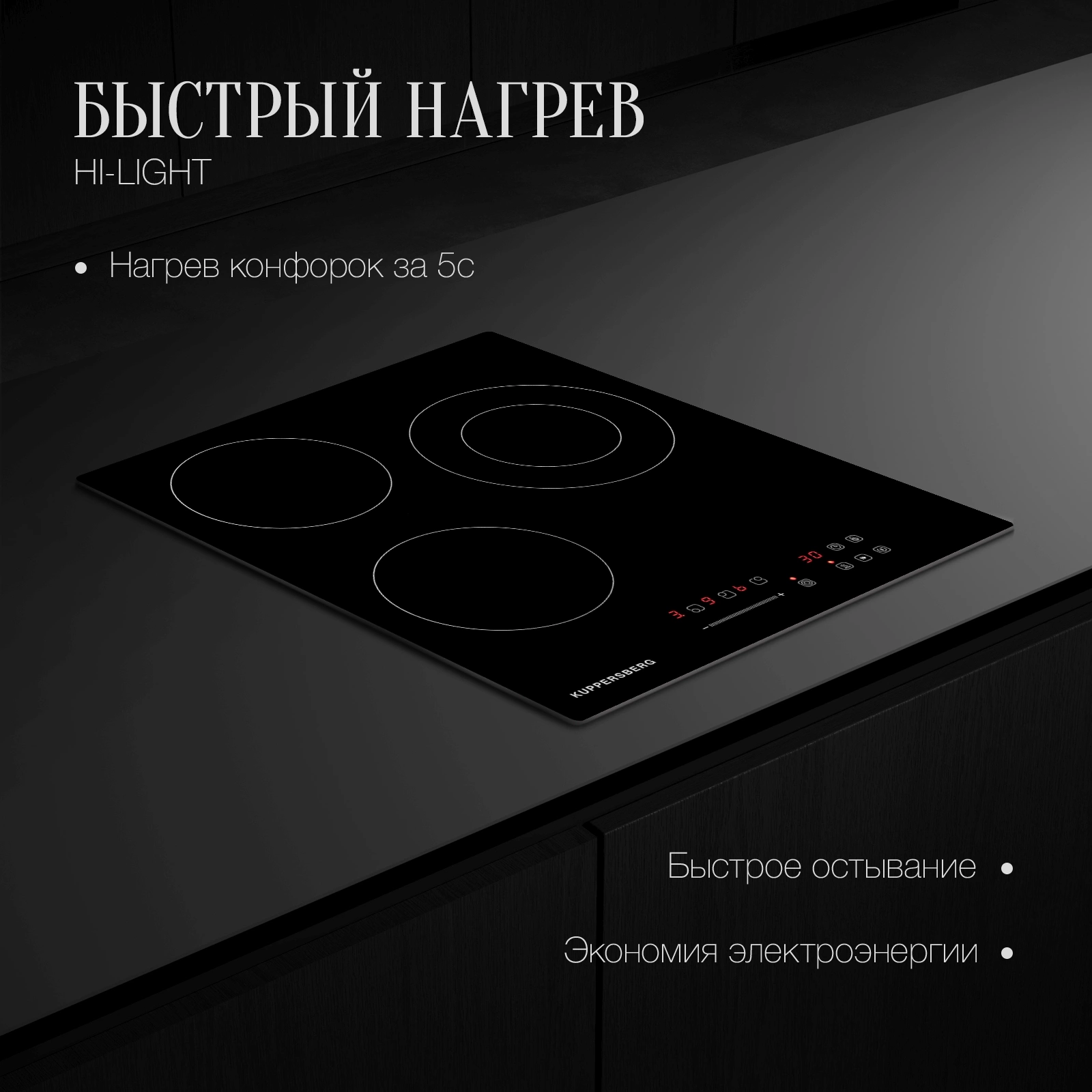 Варочная поверхность Kuppersberg ECS 403 черный