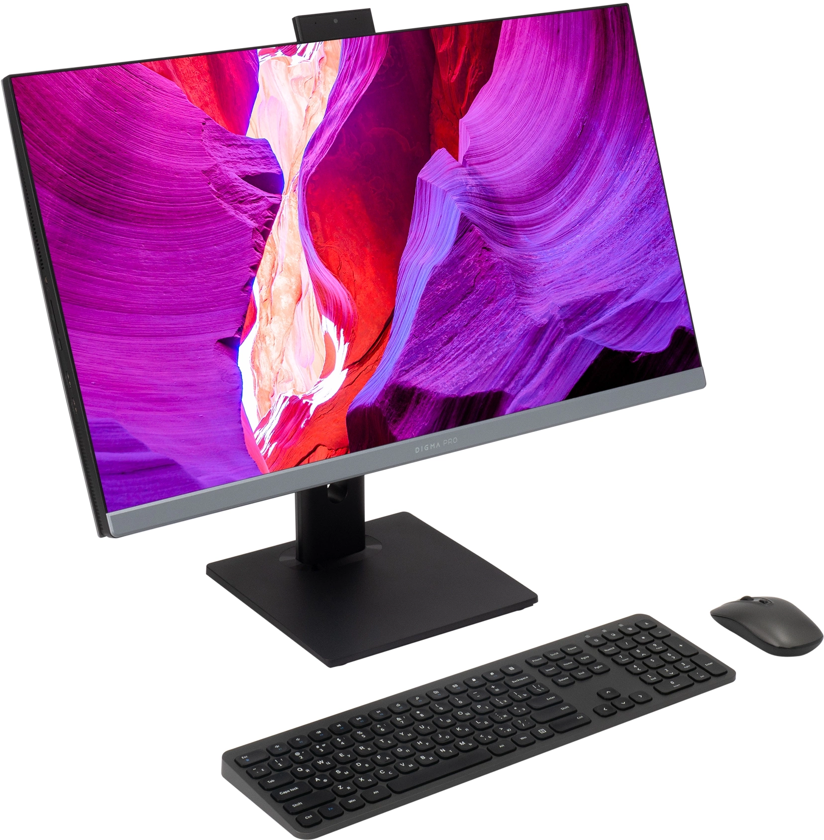 Моноблок Digma Pro Unity 27" Full HD i3 1215U (1.2) 16Gb SSD512Gb UHDG CR Windows 11 Pro GbitEth WiFi BT 90W клавиатура мышь Cam серый/черный 1920x1080