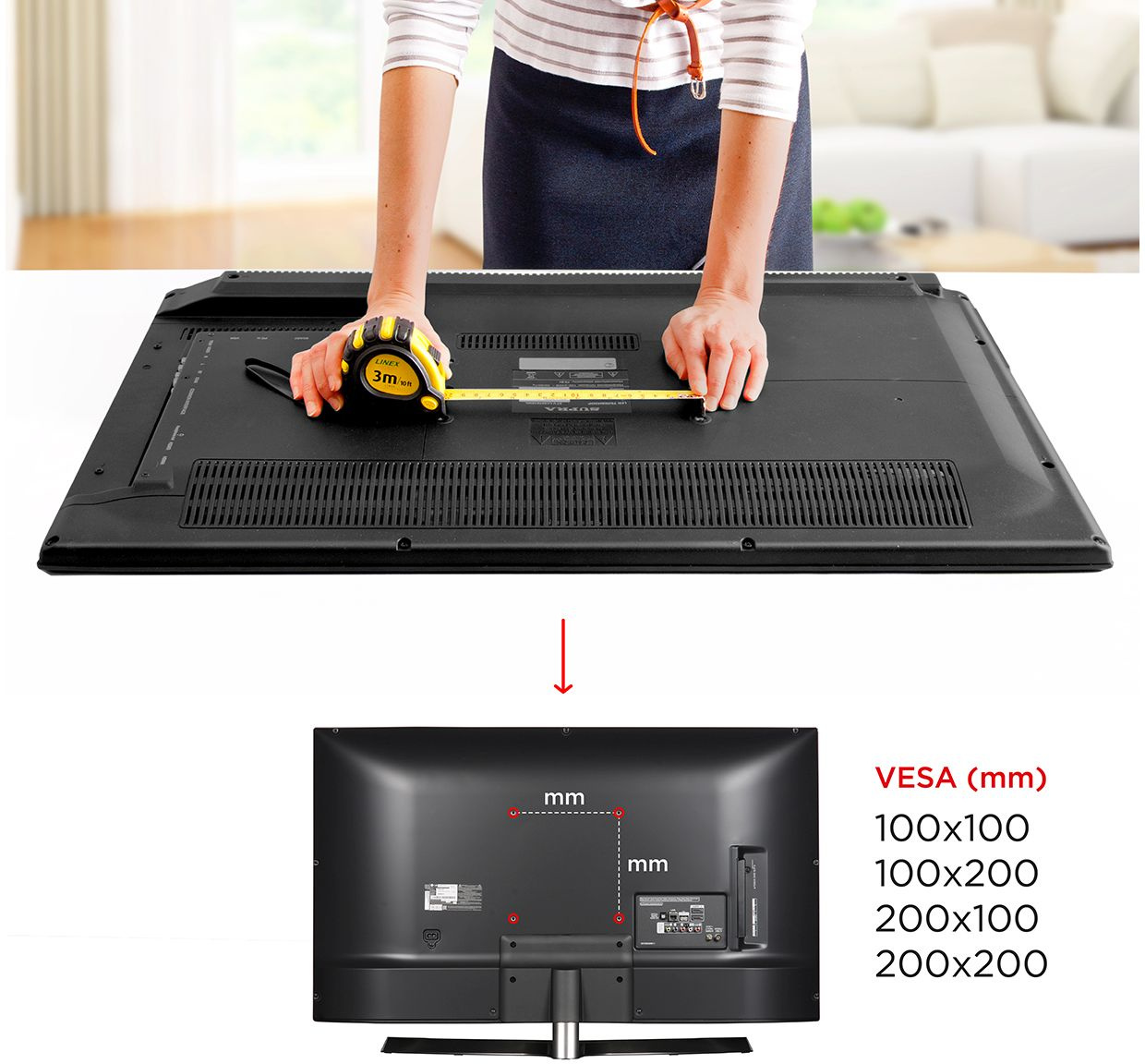 Кронштейн для телевизора Holder LCD-T2609 черный 19"-50" макс.40кг настенный наклон
