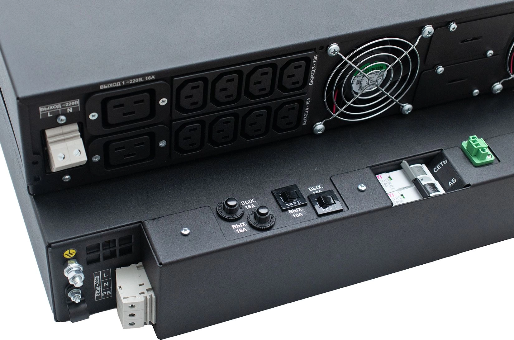 Источник бесперебойного питания Штиль STR1110SL 8000Вт 10000ВА черный