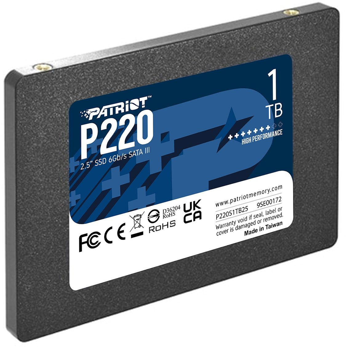 Накопитель SSD Patriot SATA-III 1TB P220S1TB25 P220 2.5"