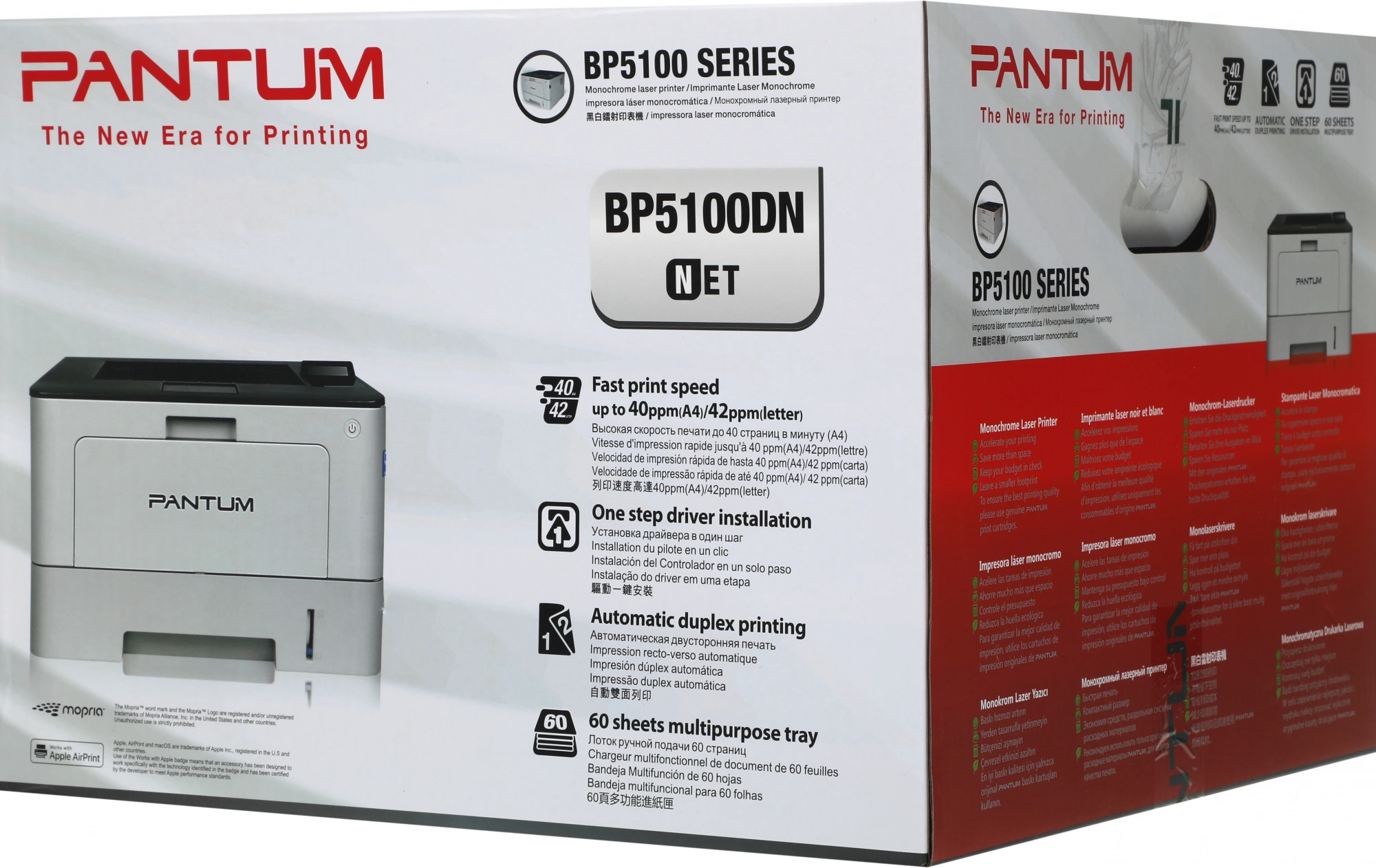 Принтер лазерный Pantum BP5100DN A4 Duplex Net белый