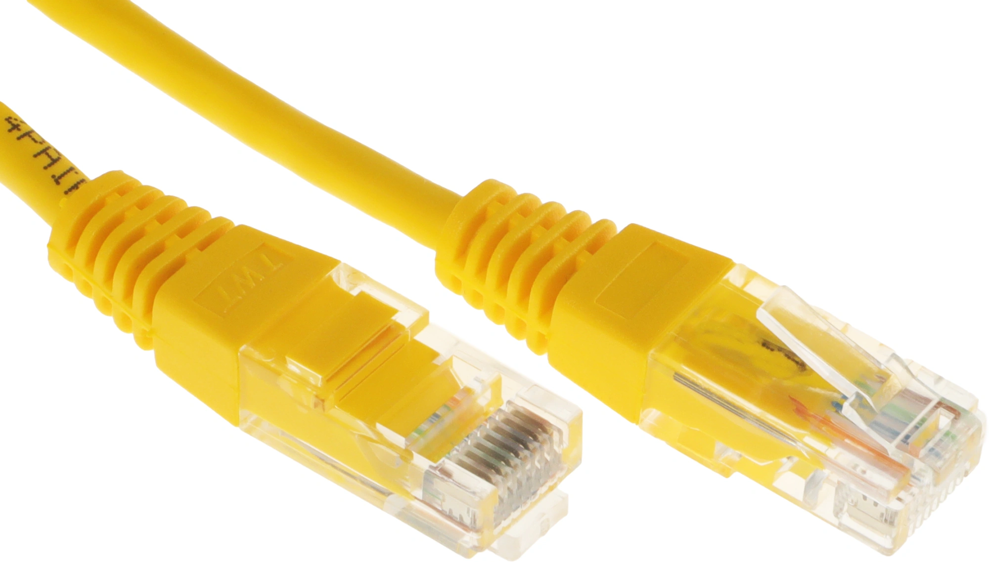 Патч-корд Lanmaster UTP TWT-45-45-5.0-YL RJ-45 вил.-вилка RJ-45 кат.5E 5м желтый ПВХ (уп.:1шт)