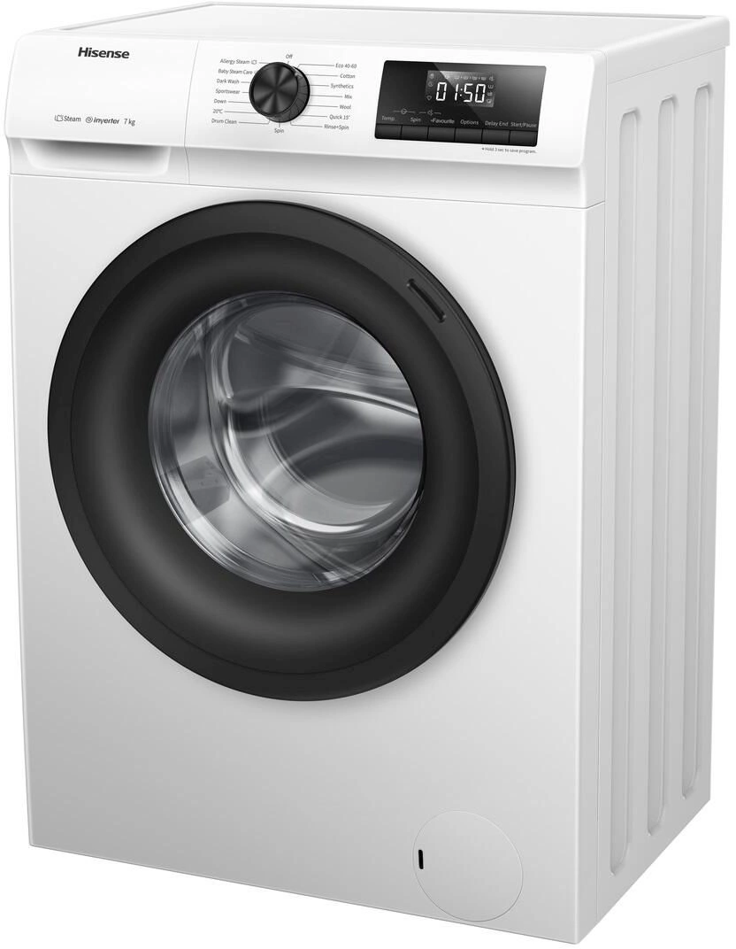 Стиральная машина Hisense WFQP7012VM класс: A-30% загр.фронтальная макс.:7кг белый инвертор