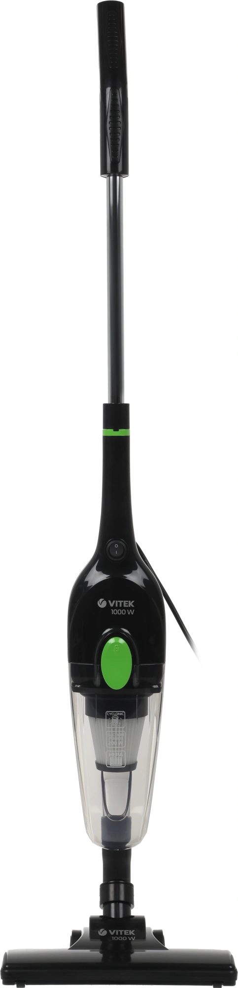 Пылесос ручной Vitek VT-8132 1000Вт черный/зеленый
