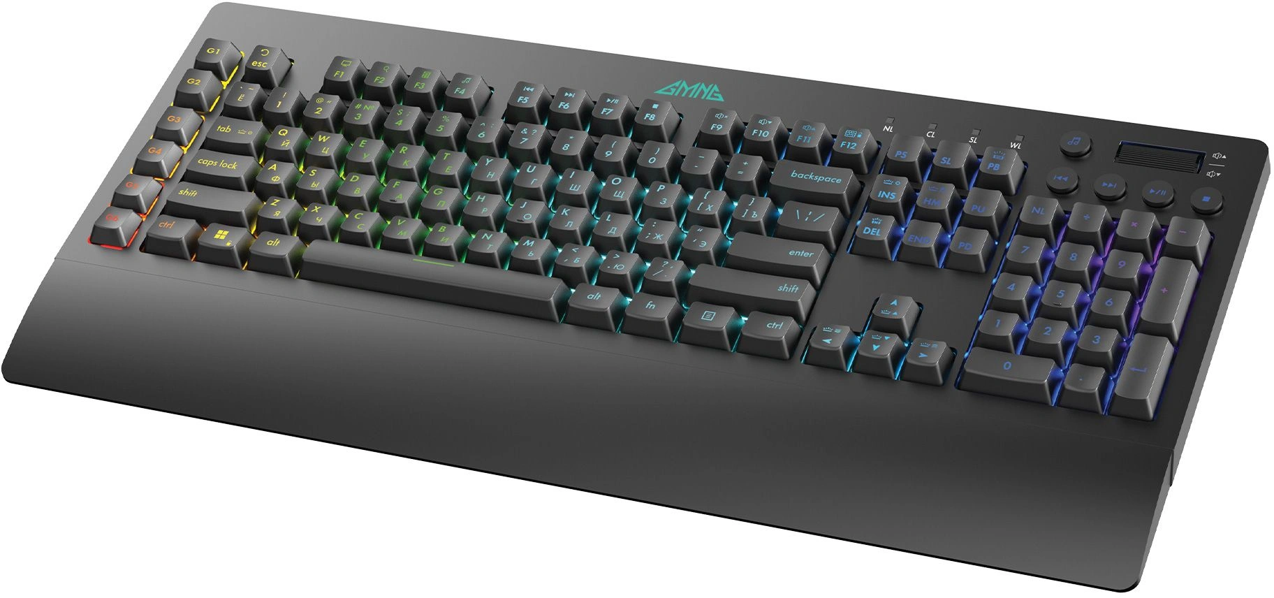 Клавиатура GMNG GG-KB770XP механическая черный USB Multimedia for gamer LED (подставка для запястий) (1901099)