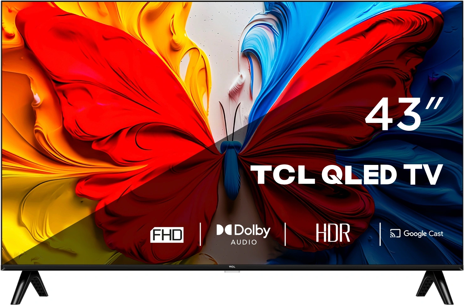 Телевизор LED TCL 43" 43S5K черный FULL HD 60Hz DVB-T DVB-T2 DVB-C DVB-S DVB-S2 USB WiFi Smart TV