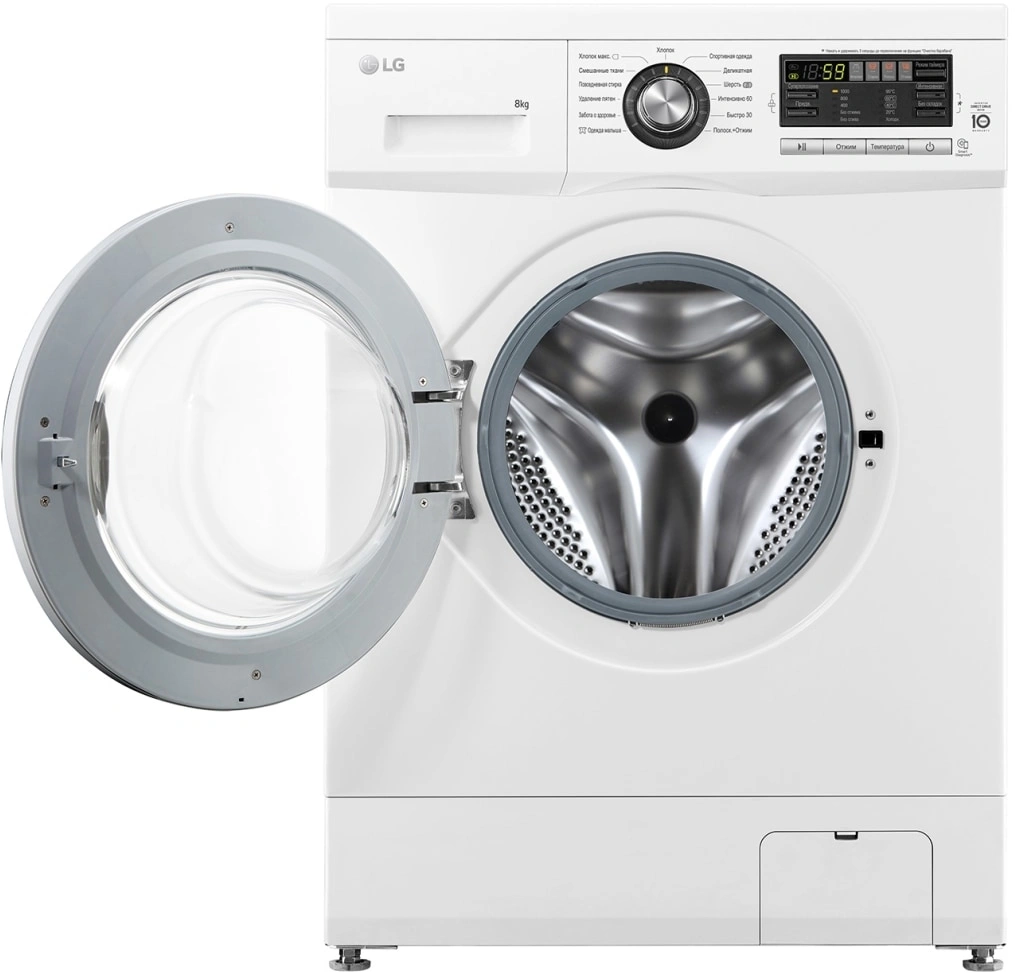Стиральная машина LG F1096TD3 класс: A загр.фронтальная макс.:8кг белый инвертор
