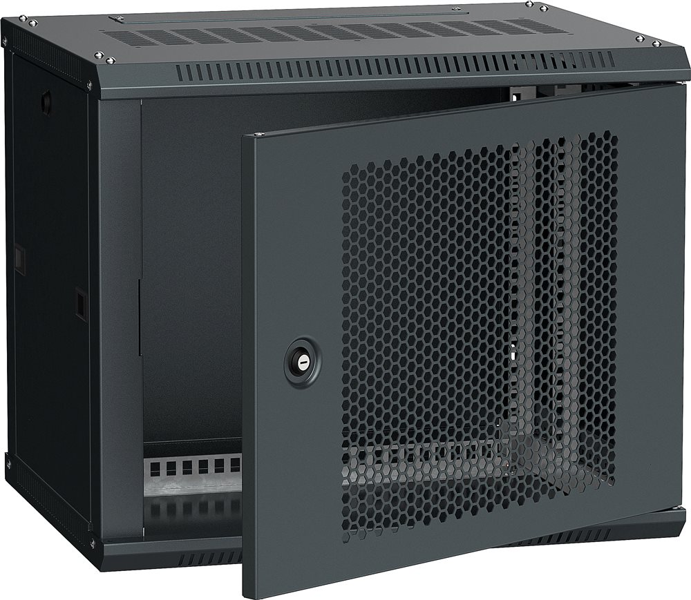 LWR5-06U64-PF - ITK Шкаф LINEA W 6U 600x450 мм дверь перфорированная, RAL9005 (кратность отгрузки 10шт.)