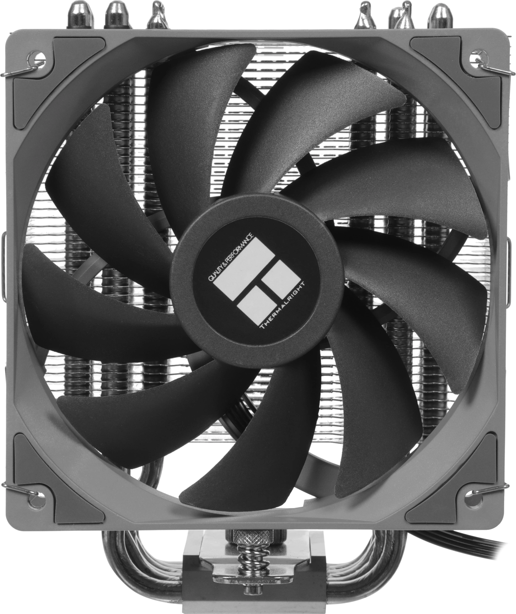 Устройство охлаждения(кулер) Thermalright Burst Assasin 120 Soc-AM5/AM4/1200/1700/1851 серый 4-pin 25.6dB Al+Cu 510gr Ret (BA120)