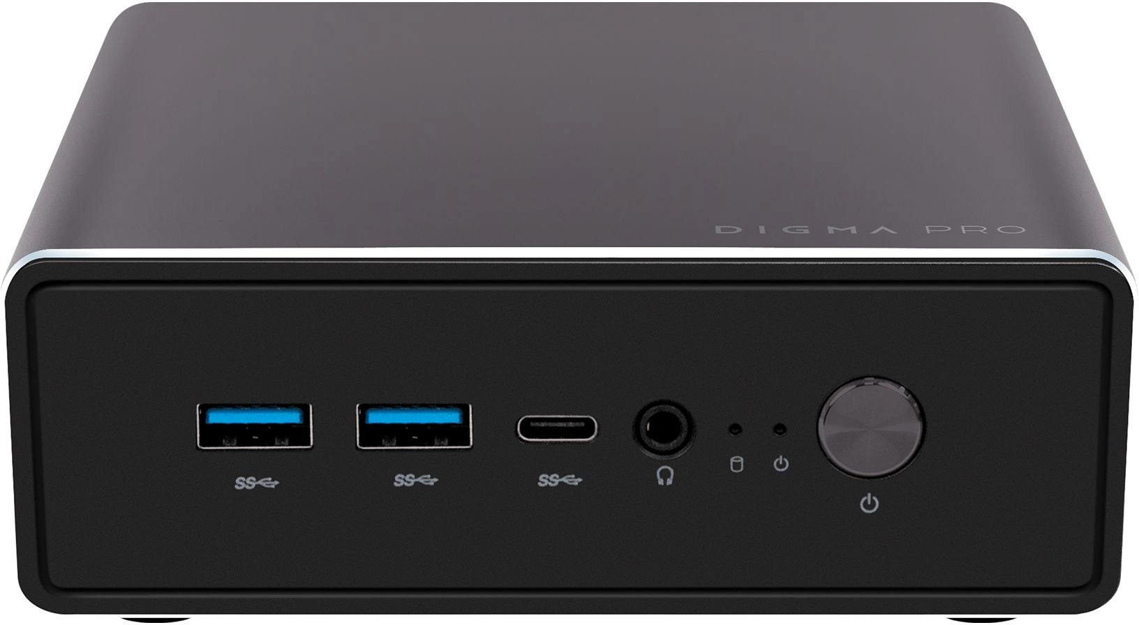 Неттоп Digma Pro Minimax U1 i5 1235U (1.3) 8Gb SSD256Gb Iris Xe Windows 11 Pro GbitEth WiFi BT 60W темно-серый/черный (DPP5-8CXW02)