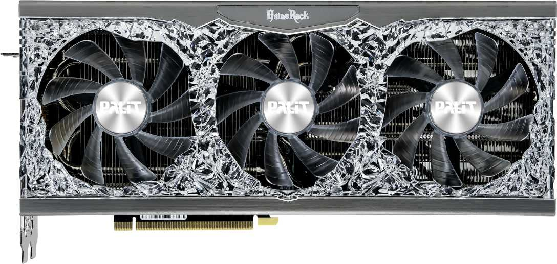 Видеокарта Palit PCI-E 4.0 PA-RTX3070 GAMEROCK 8G V1 LHR NVIDIA GeForce RTX 3070 8Gb 256bit GDDR6 1500/14000 HDMIx1 DPx3 HDCP Ret