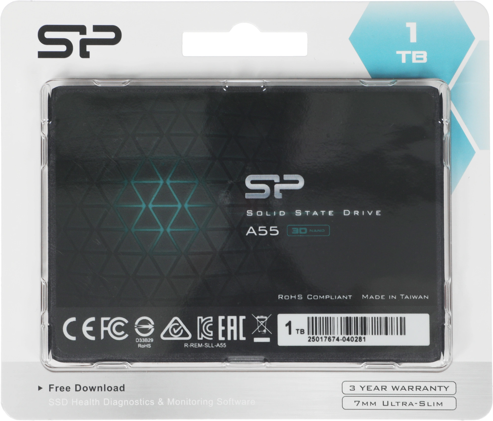 Накопитель SSD Silicon Power SATA-III 1TB SP001TBSS3A55S25 Ace A55 2.5"