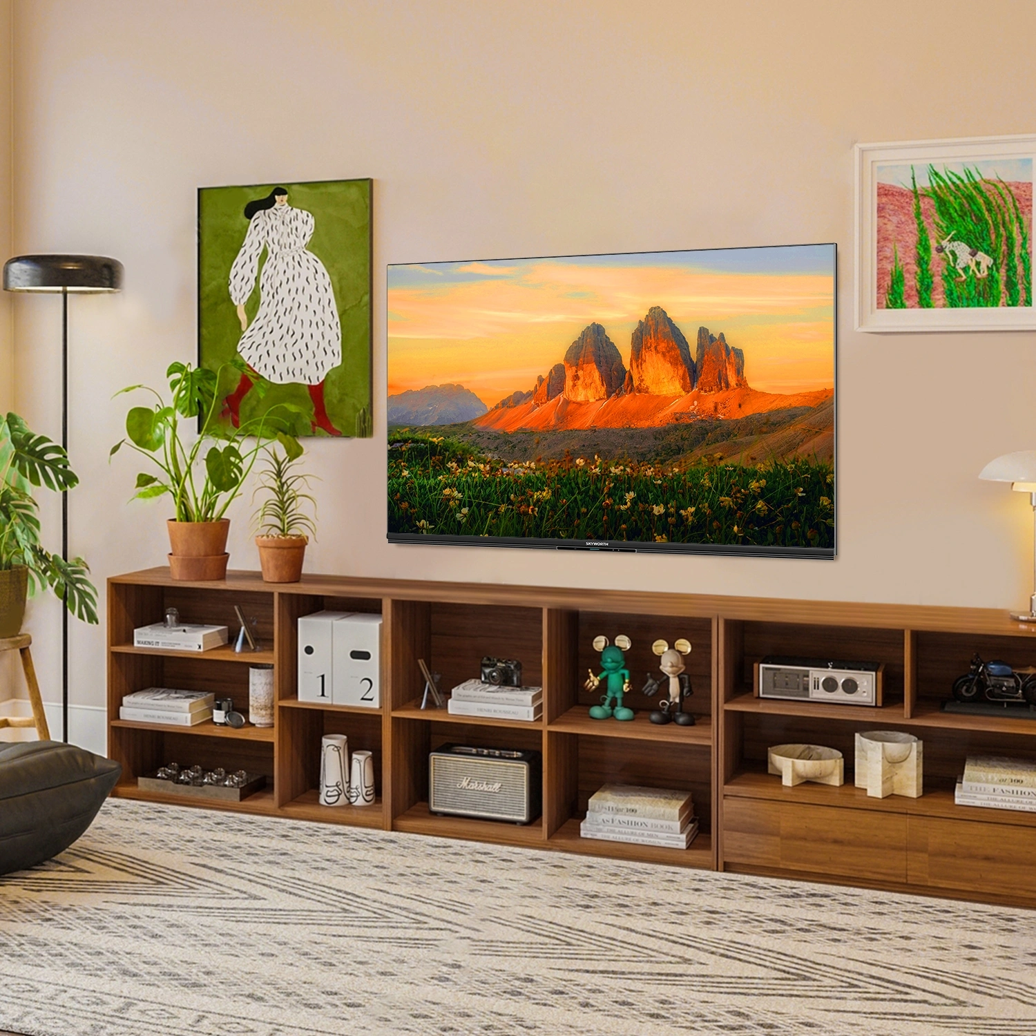 Телевизор LED Skyworth 75" 75X87G QD-Mini LED Magic Sound Game TV Frameless черный 4K Ultra HD 144Hz MEMC DVB-T DVB-T2 DVB-C DVB-S DVB-S2 USB WiFi Smart TV