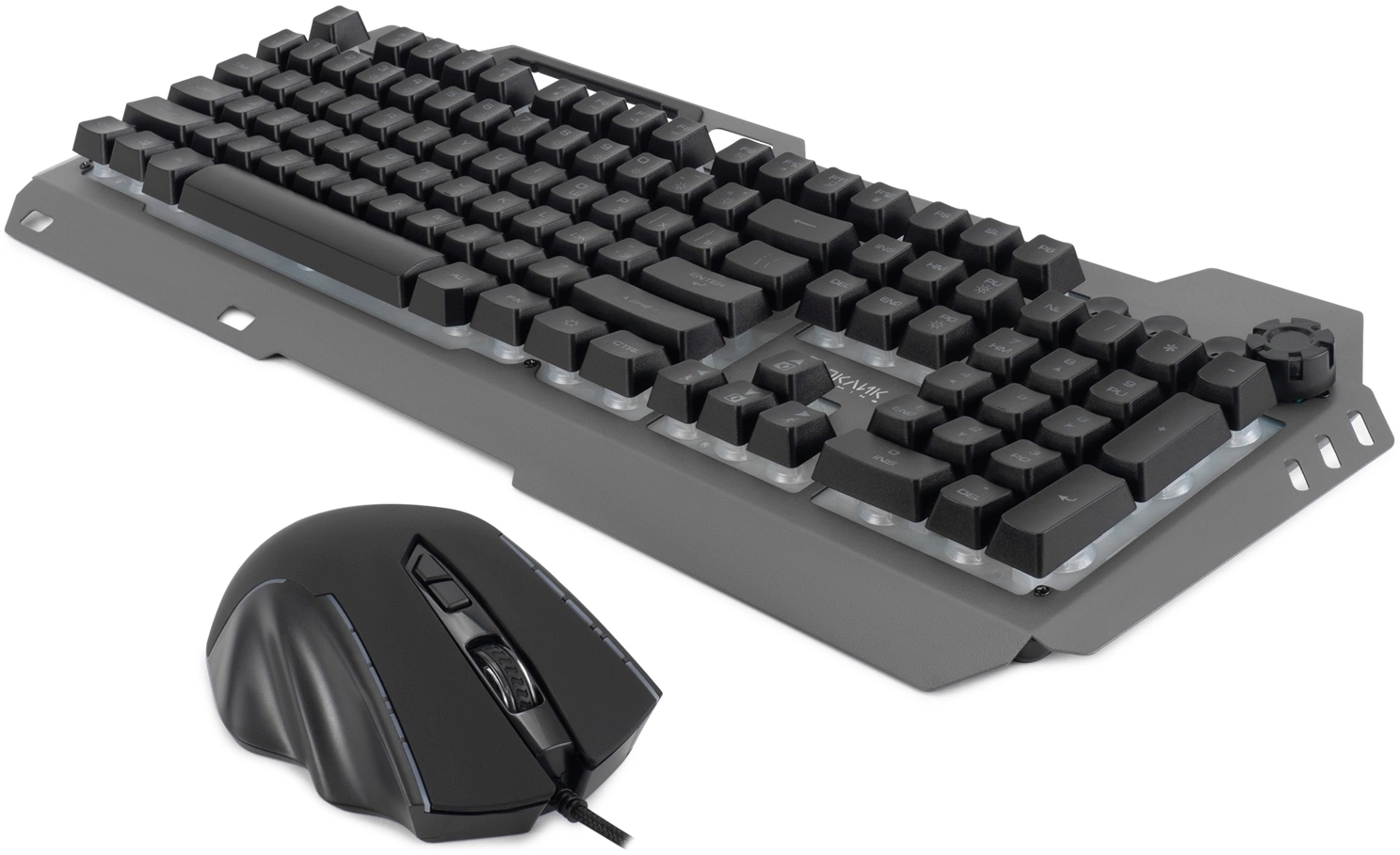 Клавиатура + мышь Оклик 700GMK клав:черный мышь:черный USB Multimedia LED (1533156)