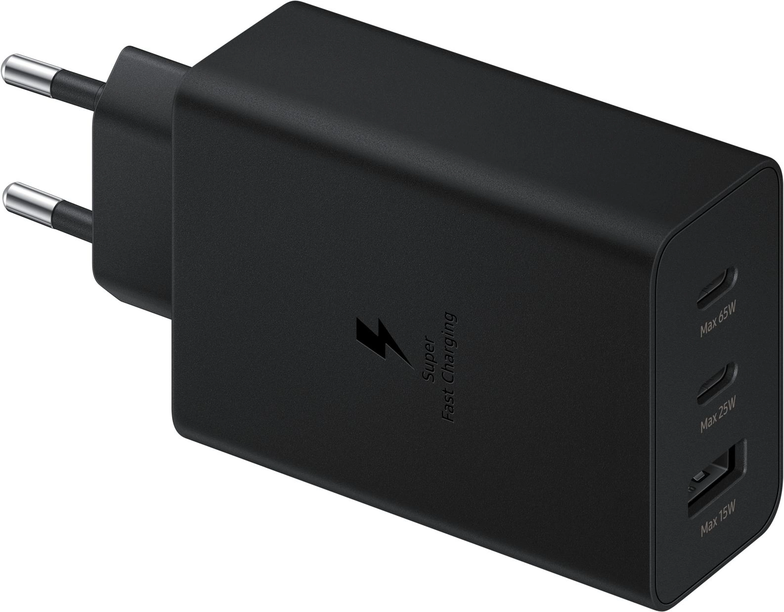 Сетевое зар./устр. Samsung EP-T6530 65W 3A (PD) USB/2xUSB Type-C для Samsung черный (EP-T6530NBEGEU)