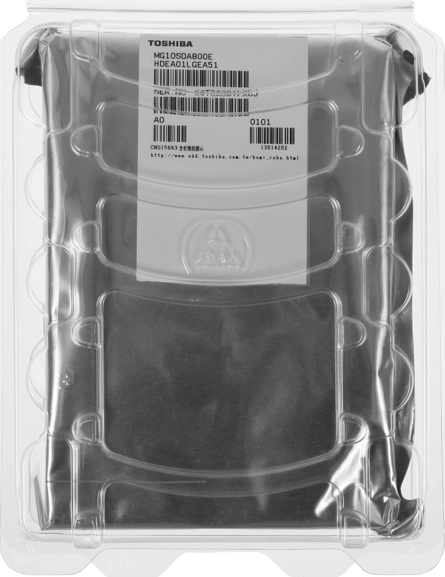 Жесткий диск Toshiba SAS 3.0 8TB MG10SDA800E Enterprise Capacity (7200rpm) 512Mb 3.5"